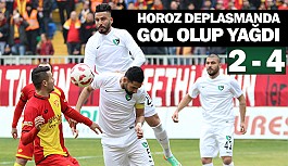 Horoz deplasmanda gol olup yağdı 2-4