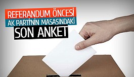 Referandum öncesi AK Parti’nin masasındaki son anket