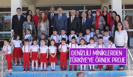 Denizlili miniklerden Türkiye’ye örnek proje