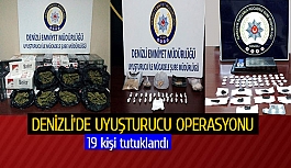 Denizli'de uyuşturucu operasyonu: 19 kişi tutuklandı