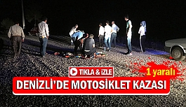 Denizli'de motosiklet kazası