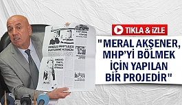 "Meral Akşener, MHP’yi bölmek için yapılan bir projedir"