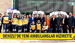 Denizli’de yeni ambulanslar hizmette