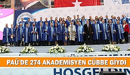 PAÜ'de 274 akademisyen cübbe giydi