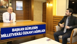 Başkan Gürlesin milletvekili Özkan’ı ağırladı