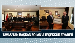 Tavas'tan Başkan Osman Zolan'a teşekkür ziyareti