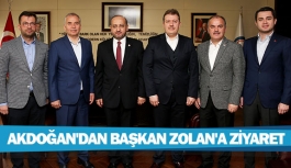 Akdoğan'dan Başkan Zolan'a ziyaret