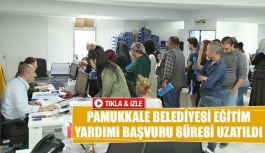 Pamukkale Belediyesi eğitim yardımı başvuru süresi uzatıldı