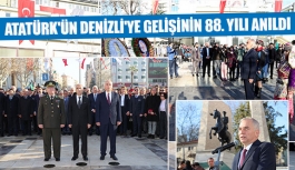 Atatürk'ün Denizli'ye gelişinin 88. yılı anıldı
