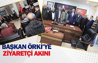 Başkan Örki’ye ziyaretçi akını