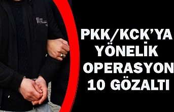 PKK/KCK'YA YÖNELİK OPERASYON: 10 GÖZALTI
