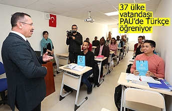 37 ülke vatandaşı PAÜ’de Türkçe öğreniyor  