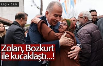 Başkan Zolan, Bozkurt ile kucaklaştı