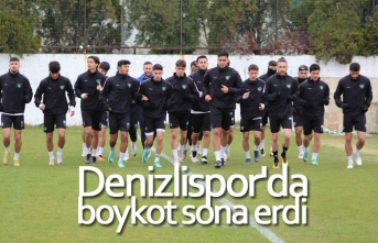 Denizlispor'da boykot sona erdi