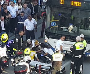 Denizli’de otobüs kazası