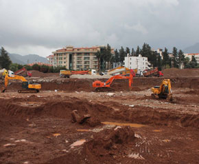 Otel inşaatı başlamadan bitti