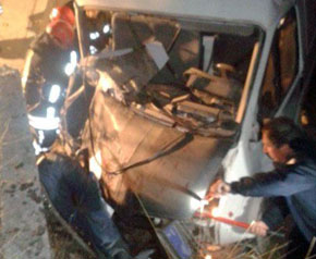 Denizli’de Minibüs kazası, 1 ölü