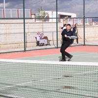 Başkan Subaşıoğlu’ndan tenis şov