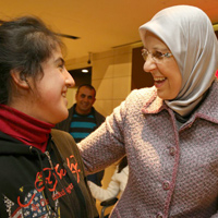 Bakan Ramazanoğlu Engelli çocuklarla bir araya geldi