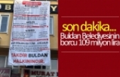 Buldan Belediyesinin borcu 109 milyon lira