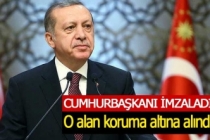 Cumhurbaşkanı Erdoğan imzasıyla bir alan koruma altına alındı