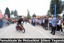 Pamukkale’de Motosiklet Şöleni Yaşandı