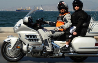 Engelli çocuklar, motosikletlerle şehir turu attı