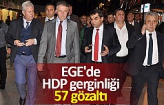 EGE'de HDP gerginliği 57 gözaltı