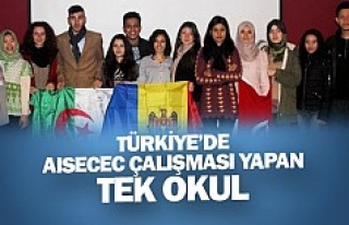 Türkiye’de AISECEC çalışması yapan tek okul