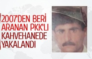 2007’den beri aranan PKK’lı kahvehanede yakalandı