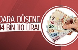 Dara düşene 14 bin 110 lira!