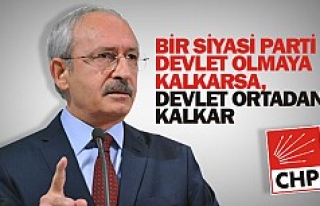 Kılıçdaroğlu: “Bir siyasi parti devlet olmaya...