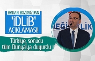 Bakan Bozdağ'dan 'İdlib' açıklaması!