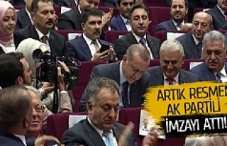 Cumhurbaşkanı Erdoğan AK Parti’ye resmen üye...