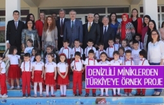 Denizlili miniklerden Türkiye’ye örnek proje