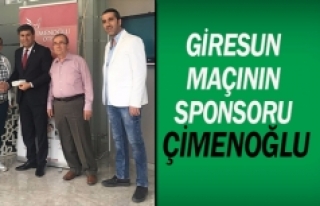 Giresun maçının sponsoru Çimenoğlu