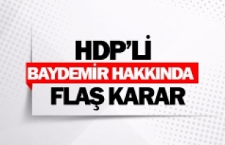 HDP’li Baydemir hakkında flaş karar