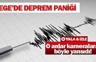 Ege'de deprem paniği!