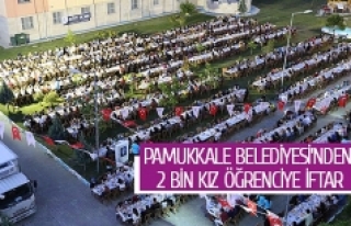 Pamukkale Belediyesi’nden 2 bin kız öğrenciye...