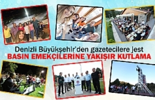 Denizli Büyükşehir’den gazetecilere jest