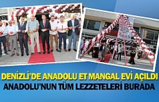 Denizli’de 'Anadolu Et Mangal Evi' açıldı