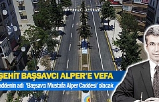 O caddenin adı  ‘Başsavcı Mustafa Alper Caddesi’...