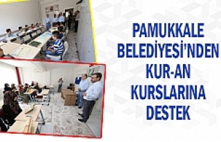 Pamukkale Belediyesi’nden Kur-an kurslarına destek