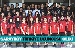 Sarayköy Türkiye üçüncüsü oldu