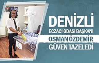Denizli Eczacı Odası Başkanı Osman Özdemir güven...