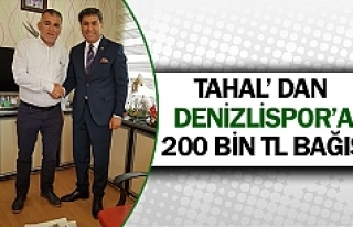Tahal’dan Denizlispor’a 200 bin tl bağış