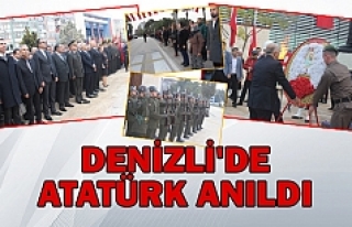 Denizli'de Atatürk anıldı
