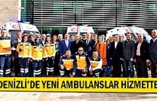 Denizli’de yeni ambulanslar hizmette