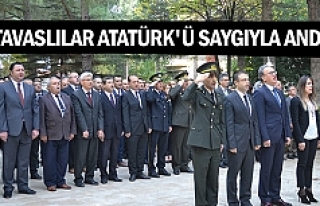 Tavaslılar Atatürk'ü saygıyla andı