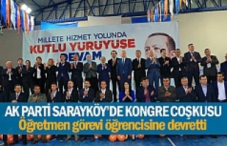AK Parti Sarayköy'de kongre coşkusu